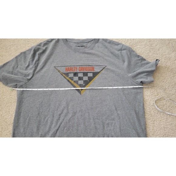 Harley-Davidson® Gray Men's Short Sleeve Shirt  Checkerboard Sz XL - Picture 5 of 8